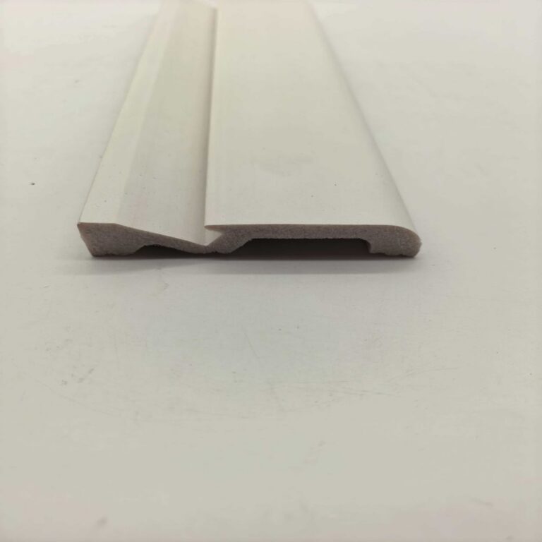 skirting PS Single Groove 3D Concave-Convex Wall Panel, White Decorative Slat