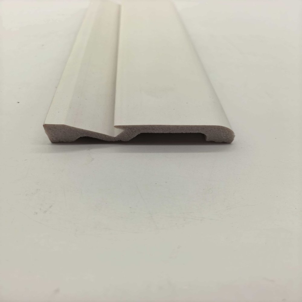 skirting PS Single Groove 3D Concave-Convex Wall Panel, White Decorative Slat