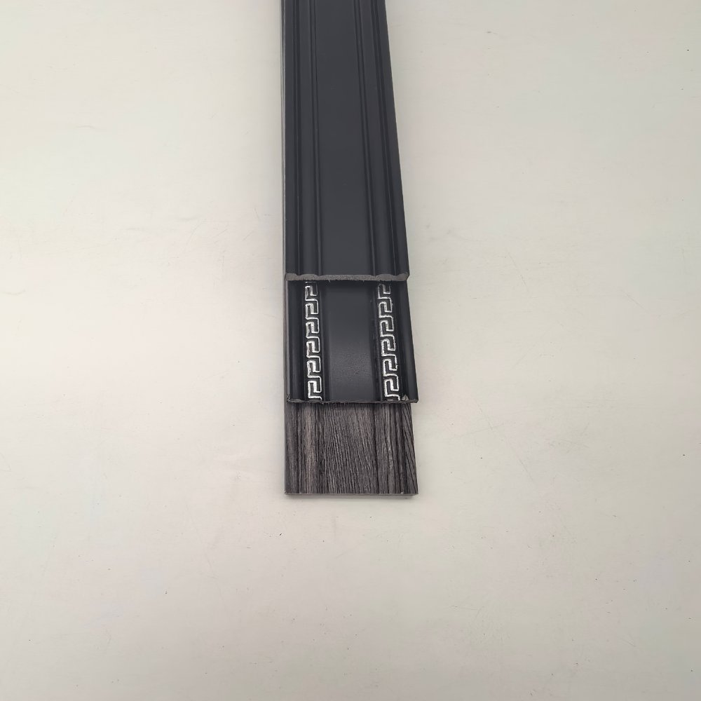 decor line PS Chinese Style Molding With Hui Pattern Inlay, Minimalist Groove Frame Trim