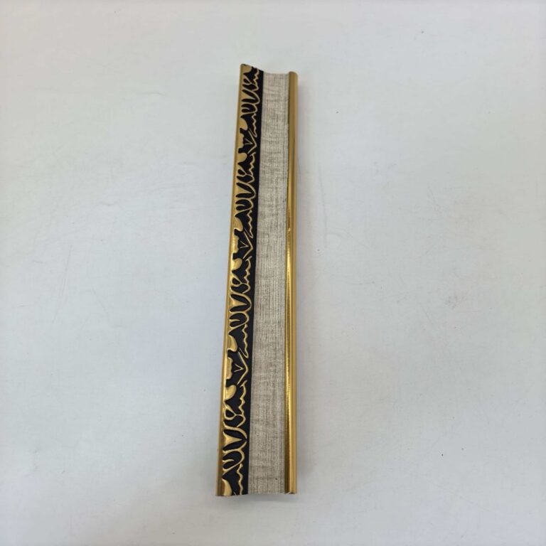 frame PS Linen Texture Gold Molding, Single-Side Flame Embossed Frame Trim