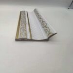 cornice PS European Gold Foil Crown Molding, Light Luxury Printed Ceiling Cornice Trim