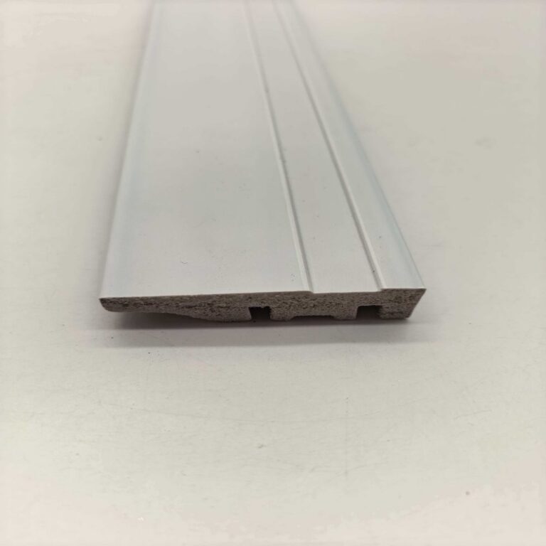 skirting PS Double Vertical Groove Double Interlock Wall Panel, Simple White Splicing Wall Slat