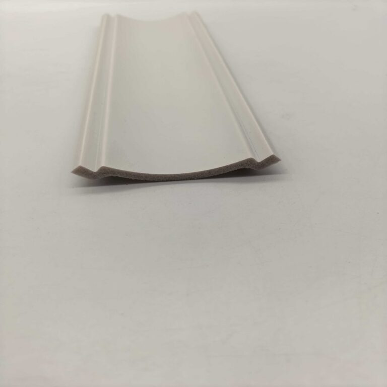cornice PS Double Vertical Groove Double Interlock Wall Panel, Simple White Splicing Wall Slat