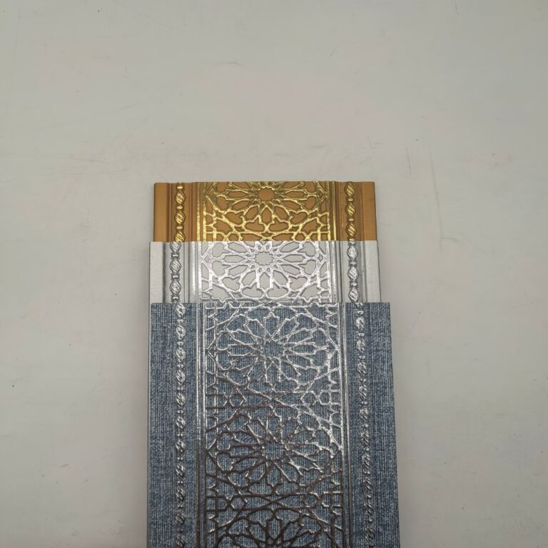 decor line PS Islamic Geometric Embossed Molding, Rope Border Gold & Silver Frame Trim